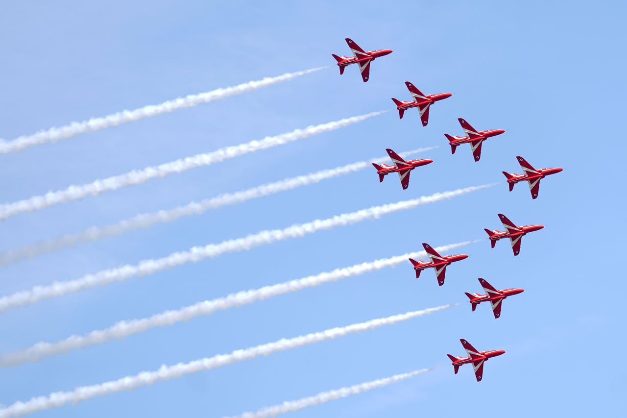 Flag waving and flypast mark major D-Day commemorations for 80th ...