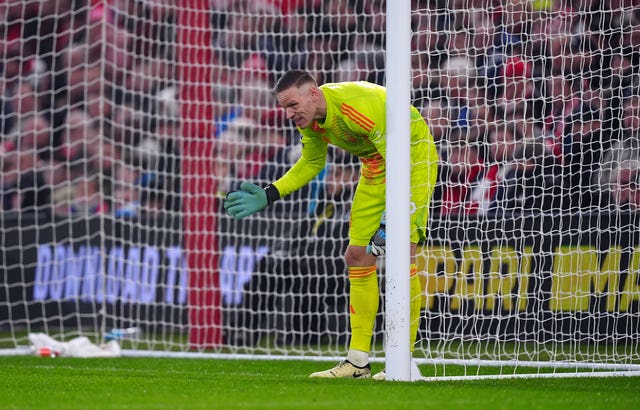 Nottingham Forest goalkeeper Matz Sels