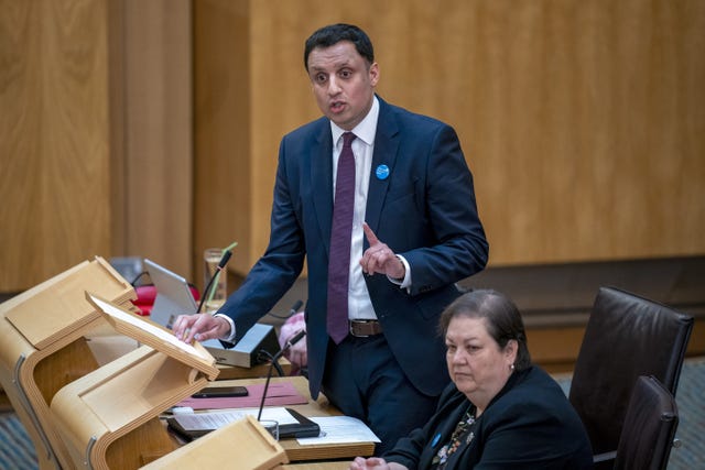 Anas Sarwar in Holyrood 