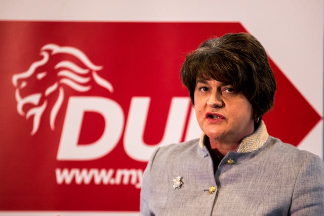 DUP leader Arlene Foster 