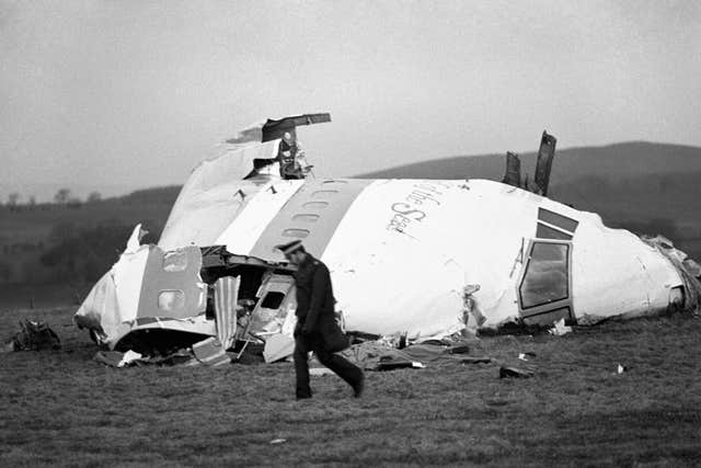 Lockerbie crash scene