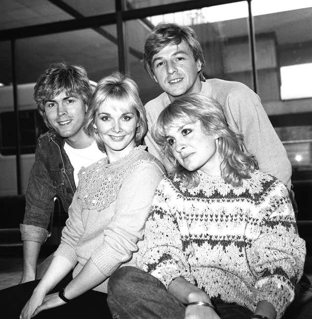 Bucks Fizz after winning Eurovision in 1981