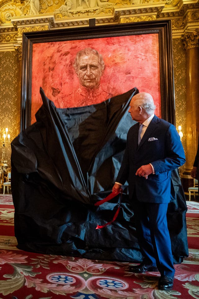 King Charles III unveils Jonathan Yeo portrait