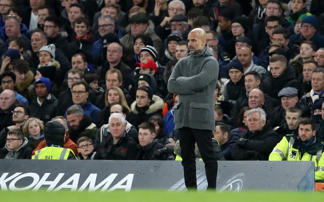 Pep Guardiola saw his side dominate early on, but fail to score (Adam Davy/PA).