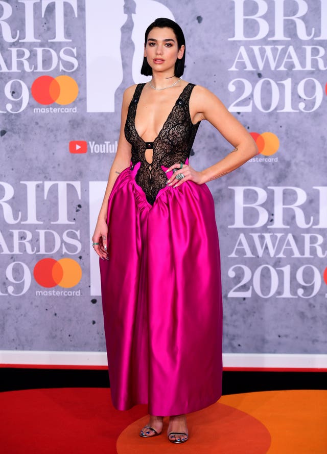 Dua Lipa on the red carpet