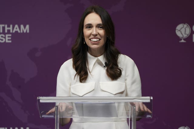Former New Zealand Prime Minister Jacinda Ardern (Kirsty O'Connor/PA)
