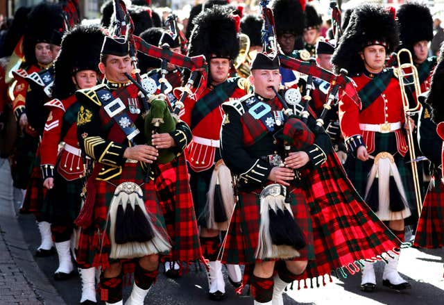The Royal Regiment of Scotland homecoming parade