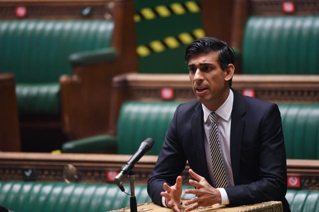 Rishi Sunak in the House of Commons