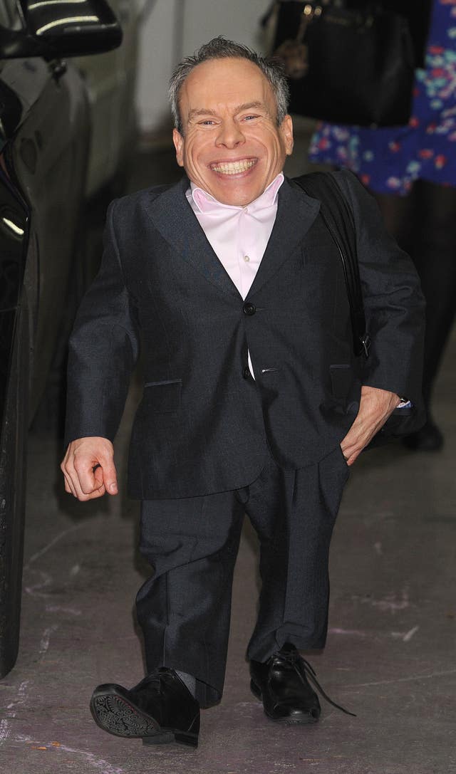 Warwick Davis is a producer of Eugenius! (Nick Ansell/PA)