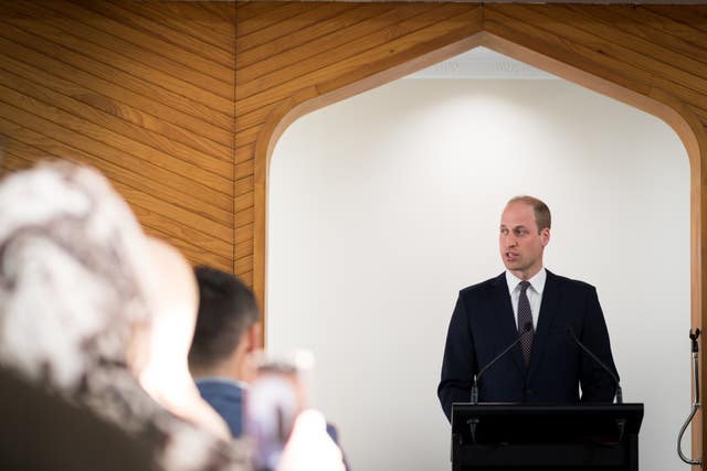 William gives a speech at one of the mosques targeted in the Christchurch attacks