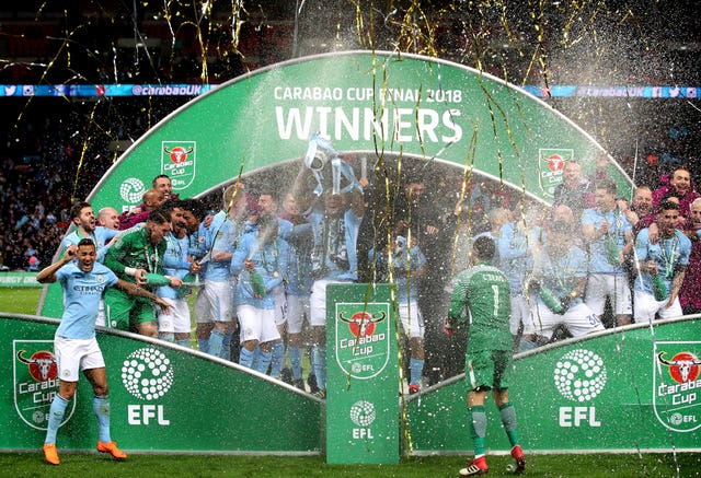 Manchester City beat Arsenal in last season's Carabao Cup final
