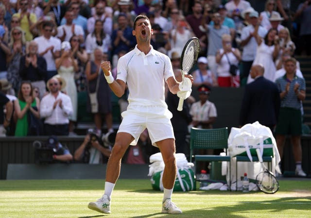 Djokovic reached an eighth Wimbledon final and will look for a seventh title