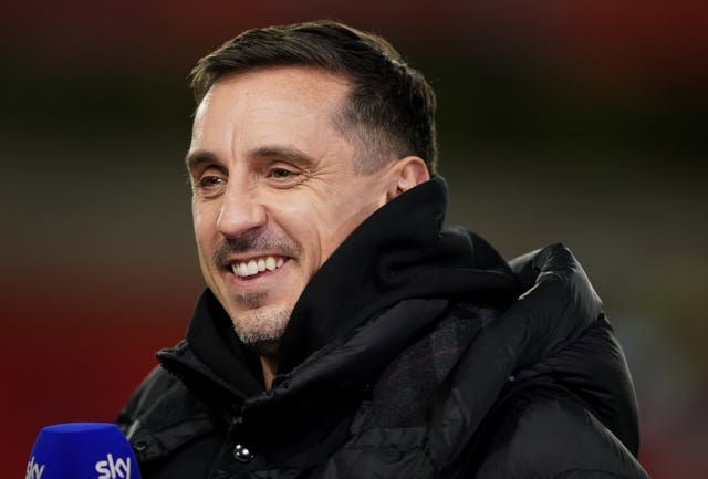 Former England and Manchester United defender Gary Neville (Mike Egerton/PA)