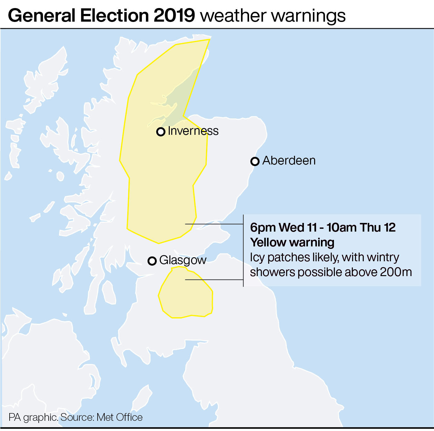 Cold Weather Warnings Issued For Polling Day | Guernsey Press