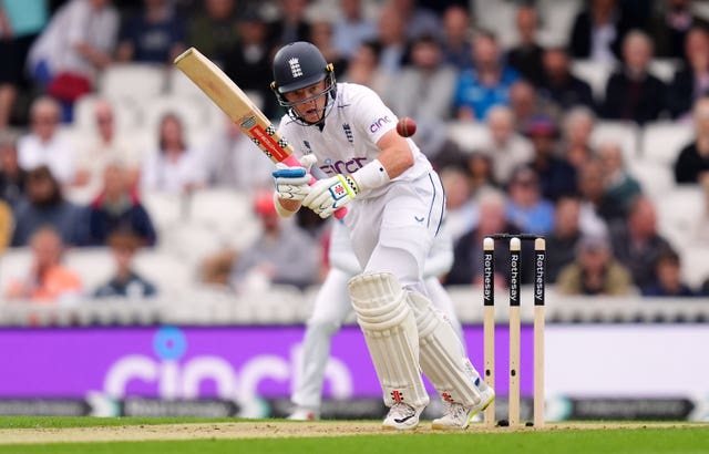 Ollie Pope whips a shot to leg during the third Test against Sri Lanka in 2024.