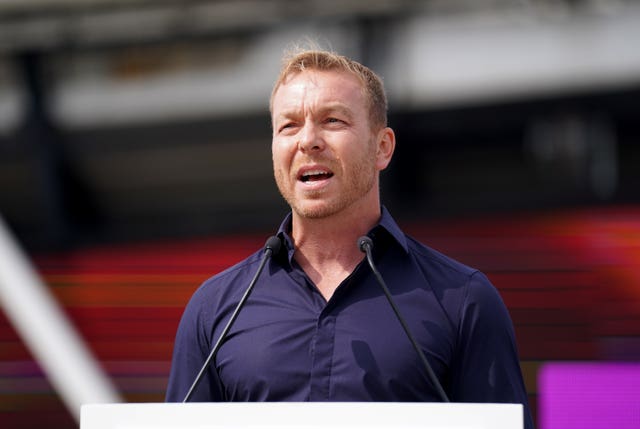 Olympic gold medallist Sir Chris Hoy during the London 2012 Olympics 10th Anniversary Event held at Bridge One at the Queen Elizabeth Olympic Park, London. Wednesday July 27 will mark exactly 10 years since the opening ceremony of the 2012 London Olympics Games. Picture date: Friday July 22, 2022