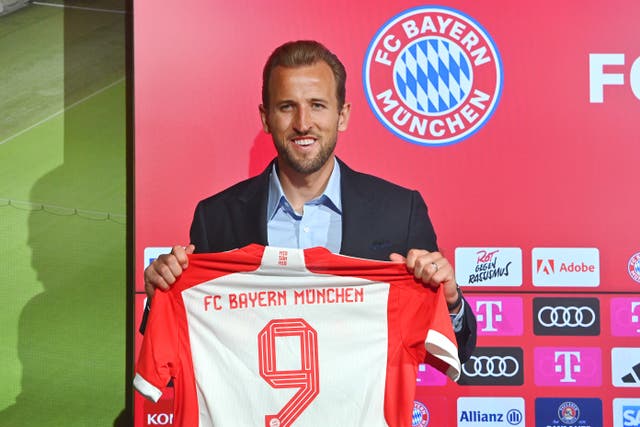 Harry Kane completed his transfer to Bayern Munich (PA)