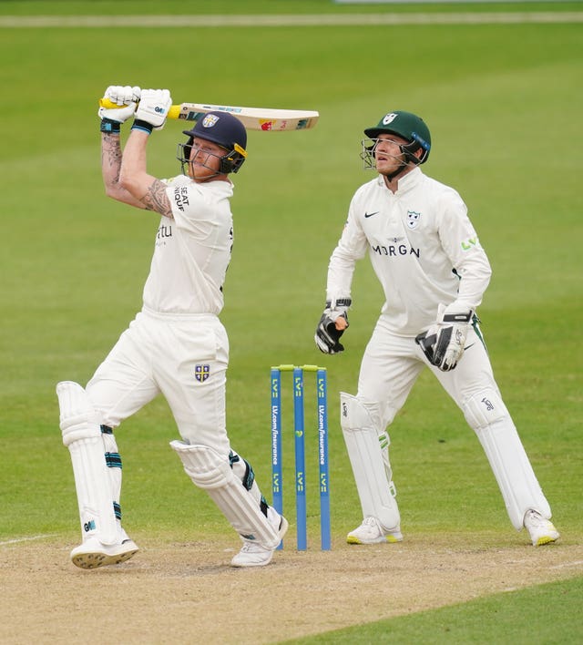 England captain Ben Stokes made just 15 for Durham against Middlesex at Lord's