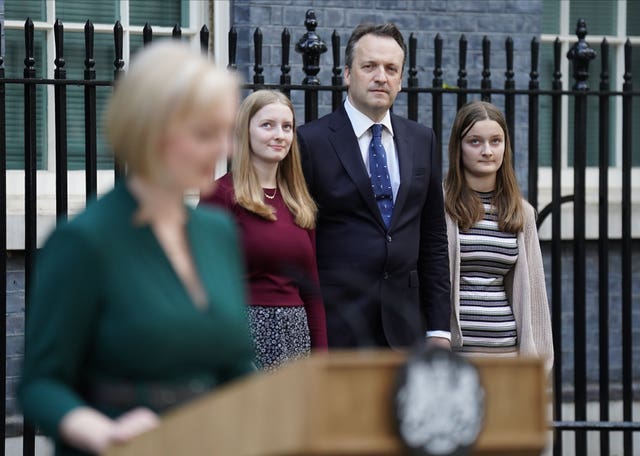 Liz Truss and family