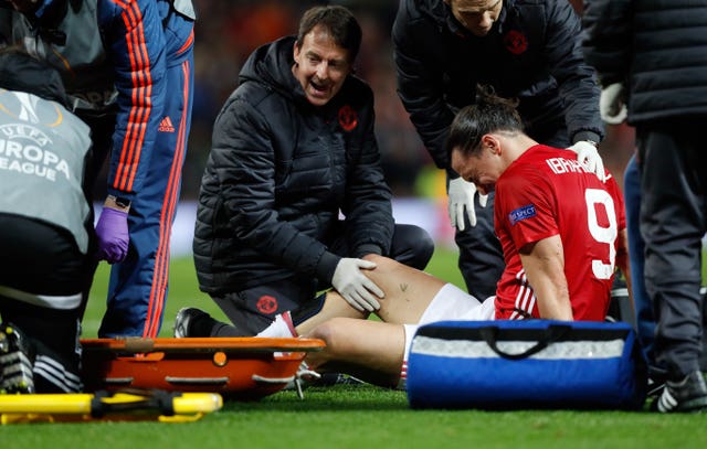 Zlatan Ibrahimovic's impact was reduced by a knee injury