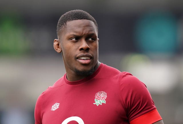 Maro Itoje pictured in England training