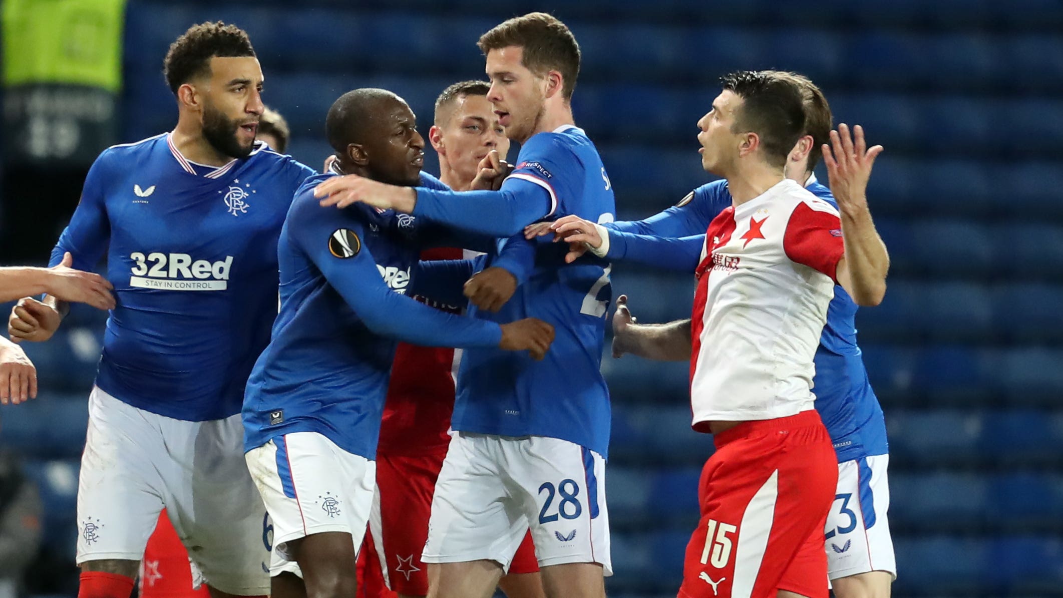 Uefa Opens Investigation Into Rangers Slavia Prague Incidents Bt Sport