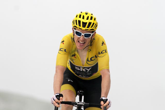 Geraint Thomas cycling