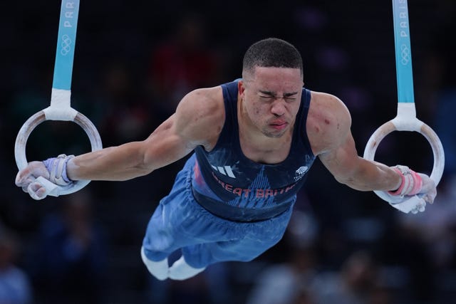 Joe Fraser on the rings