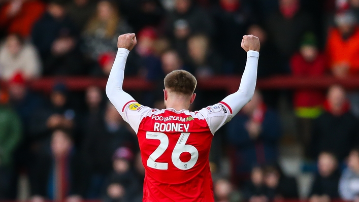 Shaun Rooney scored Fleetwood’s winner (Barrington Coombs/PA)