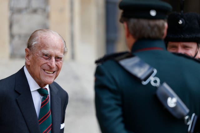 Philip during a recent military event at Windsor Castle. Adrian Dennis/PA Wire