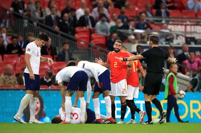England 1 - 2 Spain: Spain burst England’s World Cup bubble as Shaw suffers nasty-looking injury