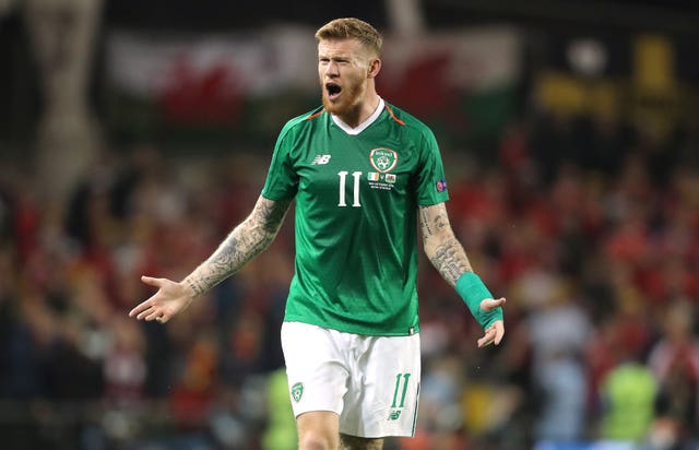 James McClean trained with the Republic if Ireland on Monday