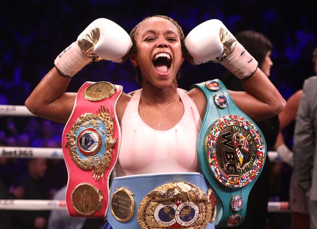 Natasha Jonas added a third belt to her collection 