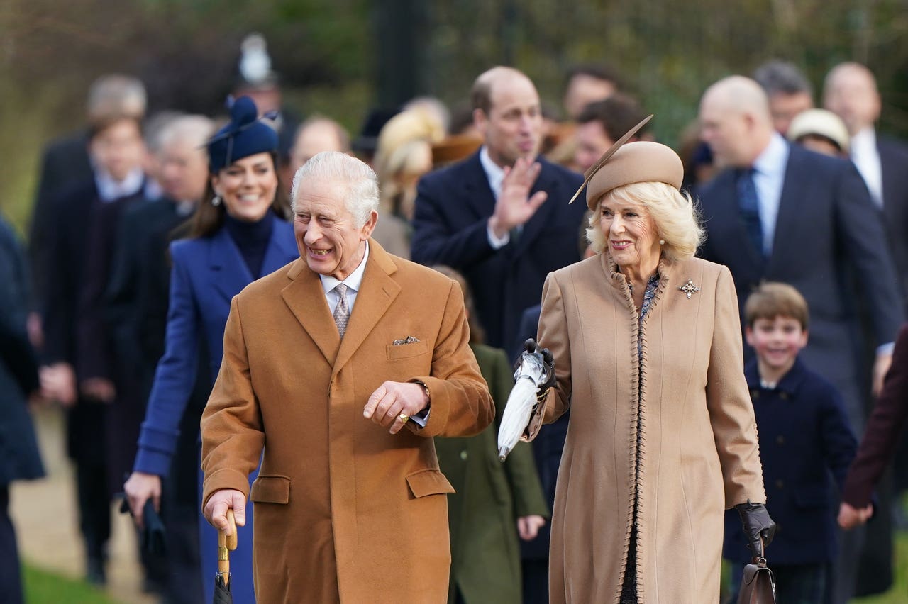 Royal family attend Christmas Day service at Sandringham | Western ...