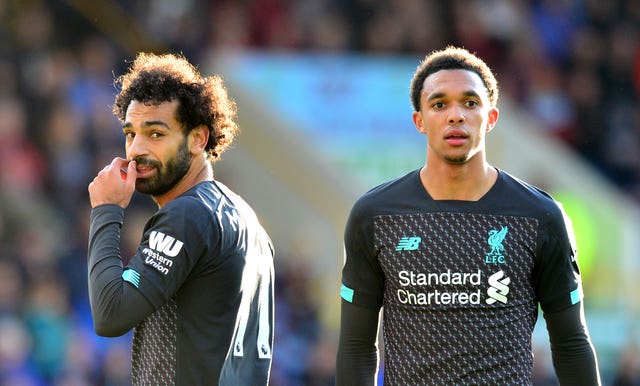 Mohamed Salah, left, and Trent Alexander-Arnold