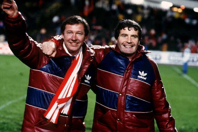 Ferguson, left, enjoyed early success with Aberdeen