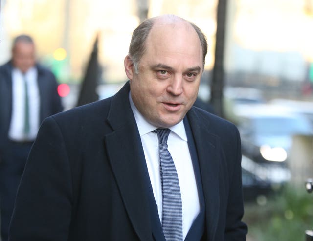 Secretary of State Ben Wallace arrive at Downing Street