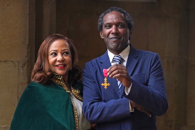 Mr Sissay with his godmother Ethiopia Alfred