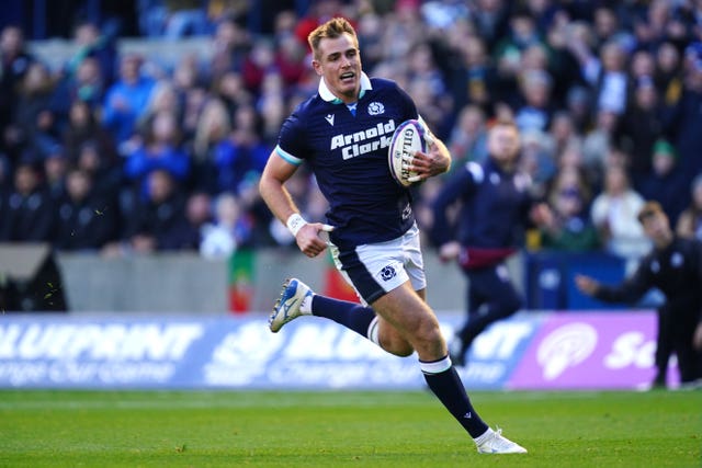 Stafford McDowall playing for Scotland