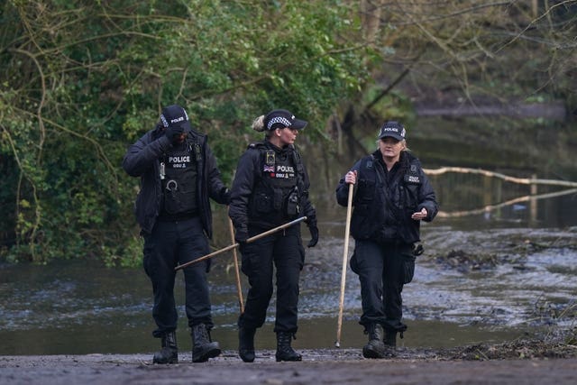 Police at the scene