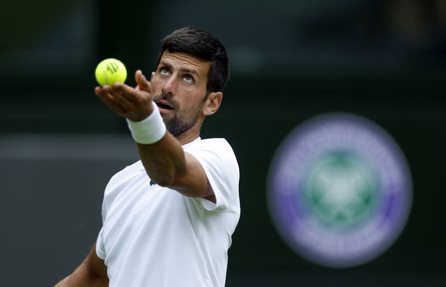 Novak Djokovic is bidding for a seventh Wimbledon title