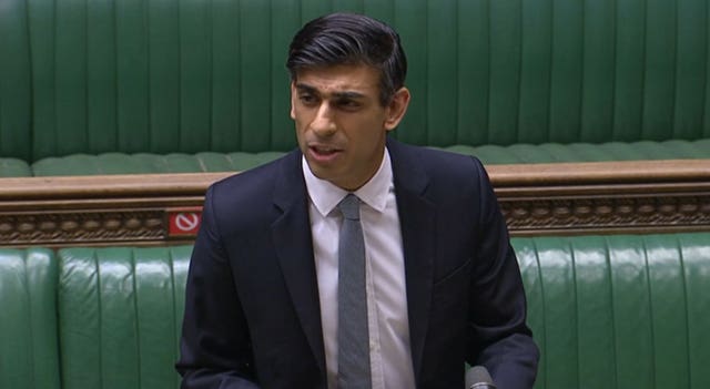 Rishi Sunak delivering his Budget to the House of Commons