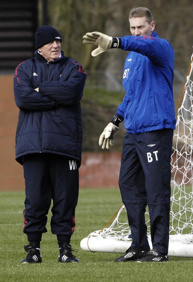 Billy Thomson with Walter Smith