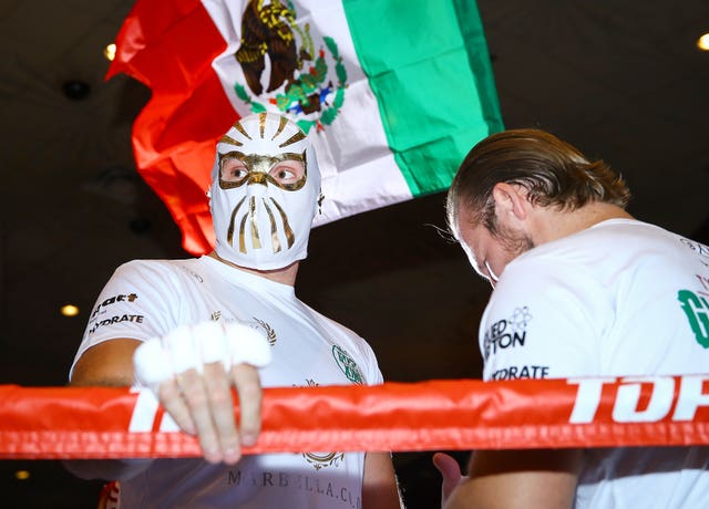 Tyson Fury is playing up to the Mexican theme in Las Vegas 