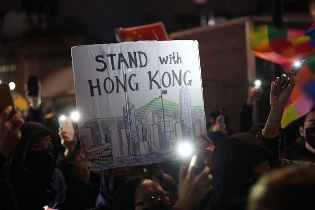Rallies took place in solidarity with Hong Kong pro-democracy protesters 