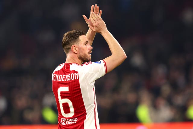 Jordan Henderson joined Ajax in January