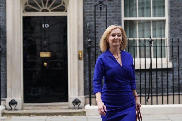 Newly-appointed Foreign Secretary Liz Truss leaves Number 10 Downing Street