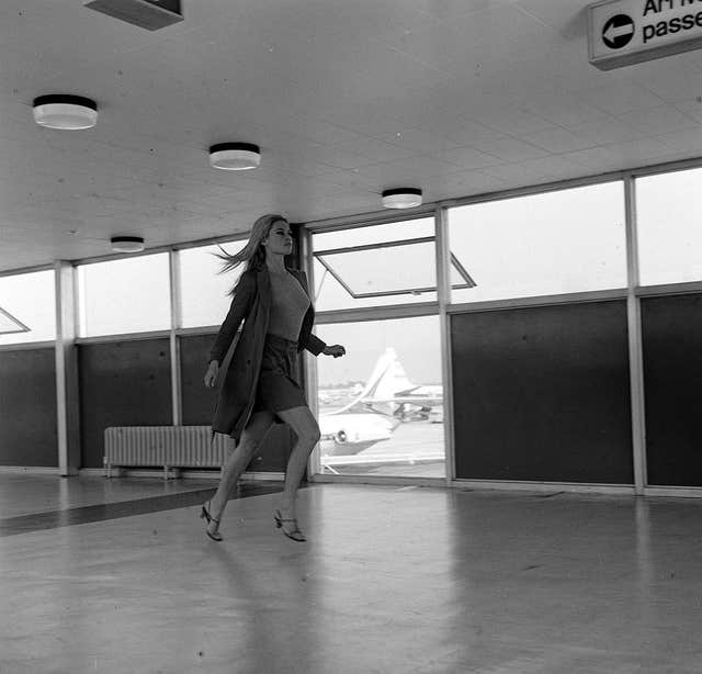 Brigitte Bardot at Heathrow