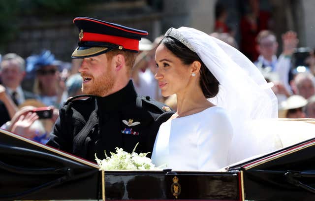The Duke and Duchess of Sussex's wedding was another happy moment for the Queen. Gareth Fuller/PA Wire