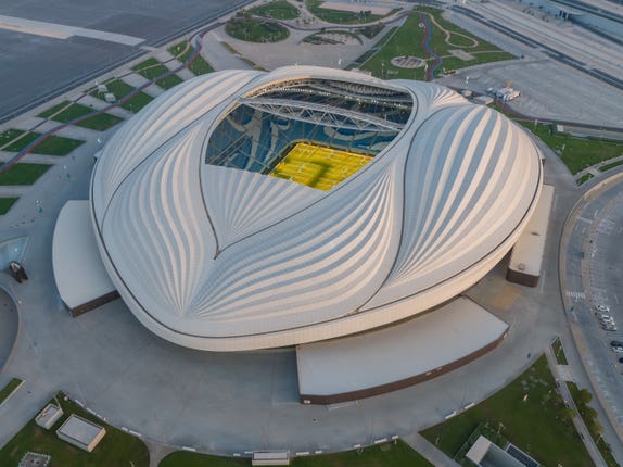 The Al-Janoub Stadium in Al-Wakrah